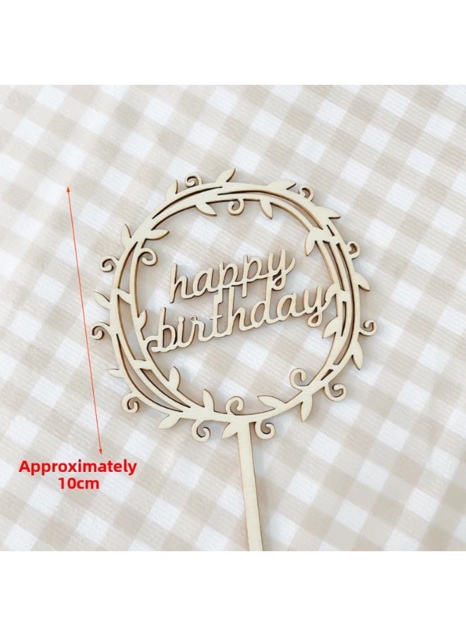 Yallazilla Wooden Cake Topper - Happy Birthday Cake Topper - Image 2